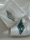 Ocean Muse Luxury Embellished Tank – Beaded Shell Top for Women