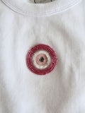 Pink Evil Eye Luxury Embellished Tank – Beaded Nazar Crop Top for Women