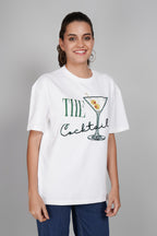 THE COCKTAIL – Hand Embellished Luxury Oversized T-Shirt