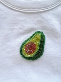 Avocado Glow Luxury Embellished Tank – Beaded Crop Top for Women