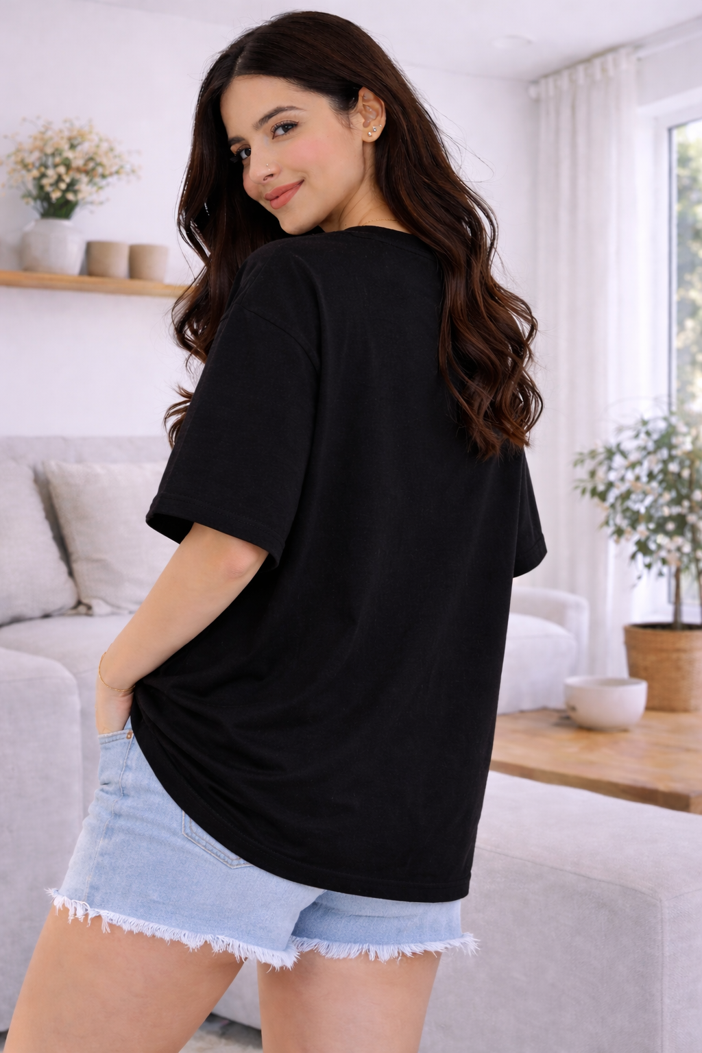 The Tiger Luxury Embellished Tee – Premium Hand Embroidered Oversized T-Shirt for Women